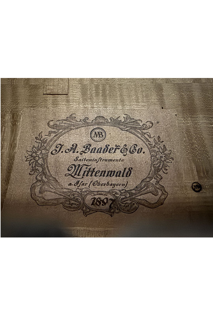 Baader - J.A. Baader & Co. - Mittenwald anno 1897 - C-413